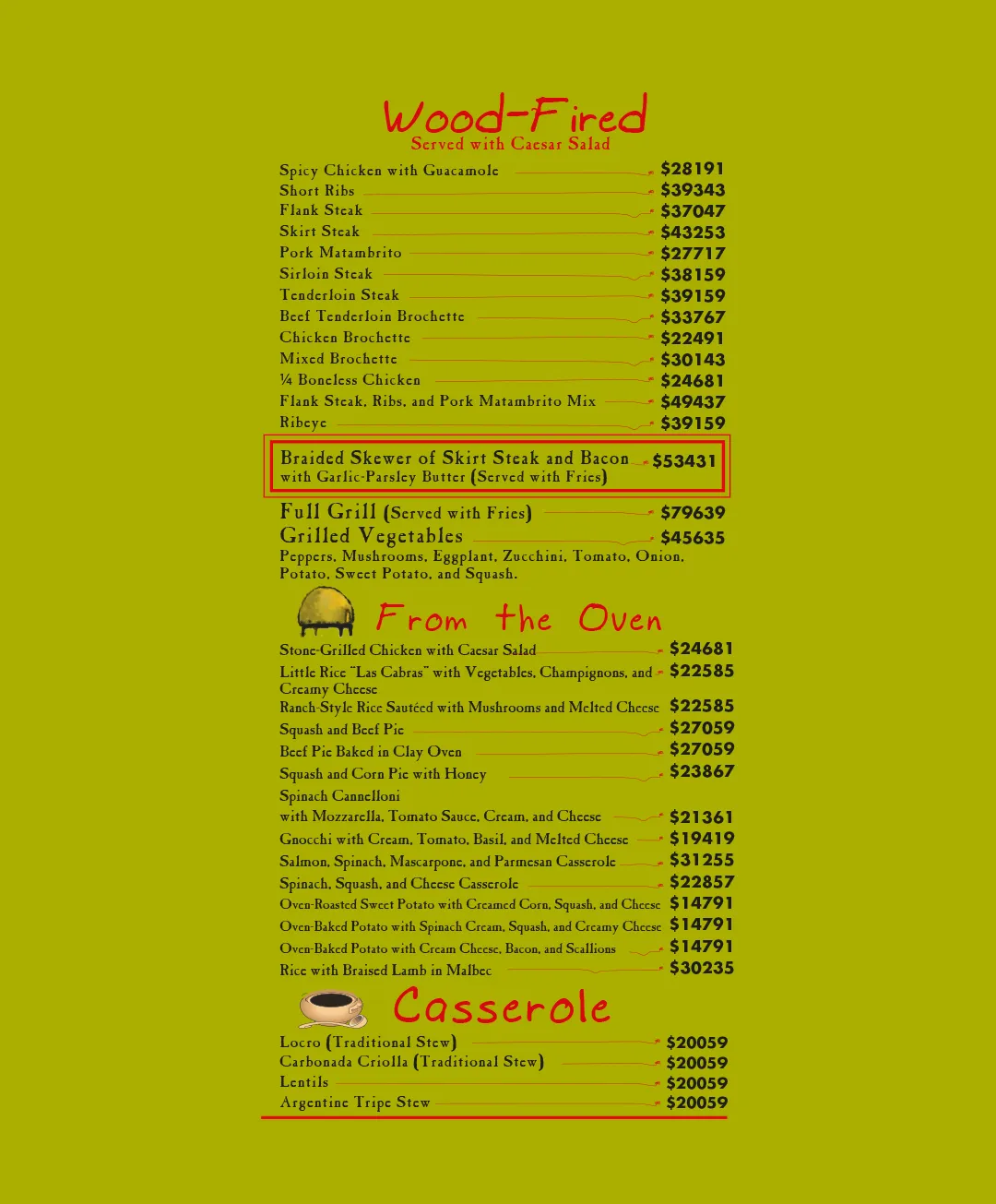 Menu — Page 4
